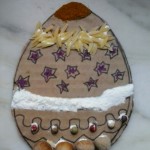 Uovo di Pasqua collage alimentare