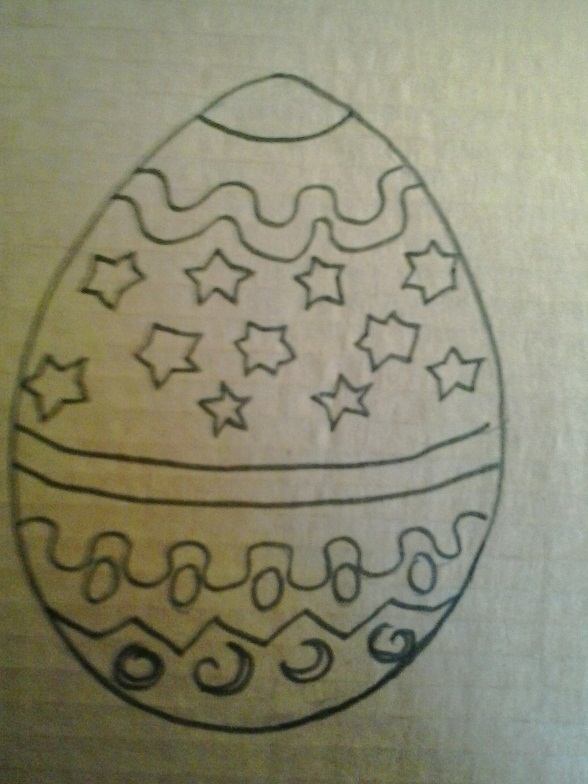 Uovo di Pasqua di cartone