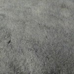 Tessuto peluche grigio argentato