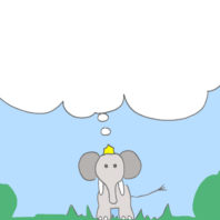 Cosa pensa l'elefantino?