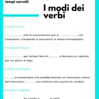 Esercizio sui modi dei verbi